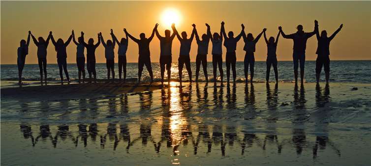 Trainingslager Texel - Abendstimmung am Strand.Foto: privat