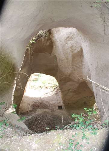 Traßhöhle im Brohltal.