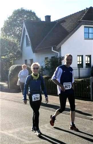 Traumhaftes Wetter beim „Obstmeilenlauf“.