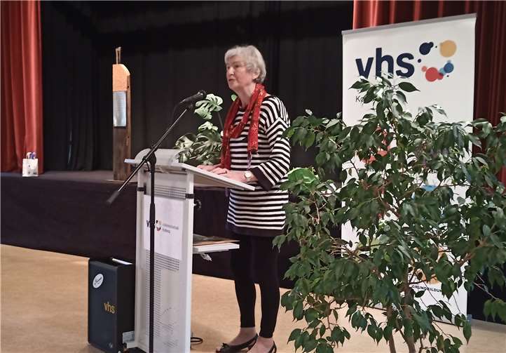 Traute van Aswegen wurde mit dem Hermann-Wedell-Preis 2020 ausgezeichnet.Quelle: Stadt Koblenz