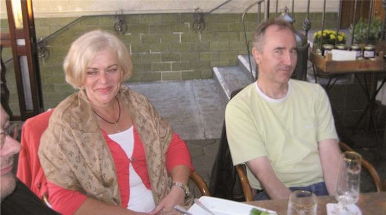 Treffen „Zur Rheinschanz“ Niederwerth: Anette Becker und Frank Schneider.
