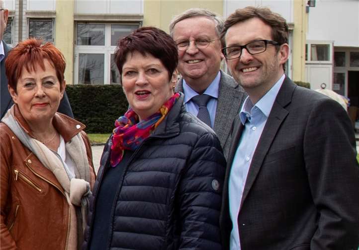 Treffen von CDU Vertretern aus Adenau und Altenahr im Februar 2020 zum Thema Busverbindung Ahrbrück-Blankenheim mit Ingrid Näkel-Surges, Dietlind Greifenhagen,,Karl Heinz Sundheimer und Michael Korden.Quellen: CDU-Fraktion im Kreistag Ahrweiler