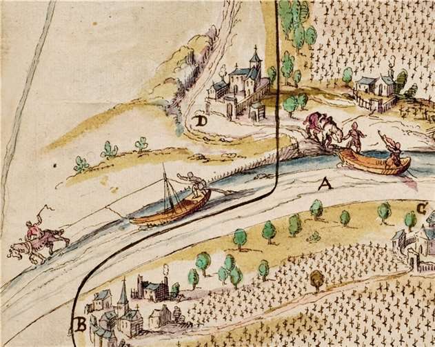 Treideln war früher eine Art der Fortbewegung auf Wasserwegen.