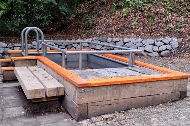 Tretbecken im Koblenzer Stadtwald.