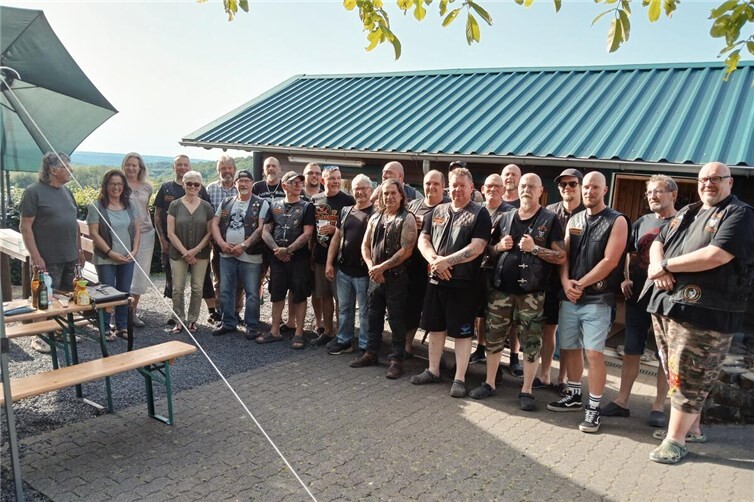 Treue Gäste an der Erler Berghütte: Freeway Riders aus Dinslaken kommen seit 25 Jahren nach Kasbach-Ohlenberg.
