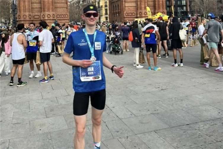 Triathlet Jan Klapperich in Barcelona.  Foto: privat