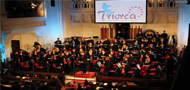 Triorca, das internationale Jugendorchester spielt im Görreshaus in Koblenz. privat