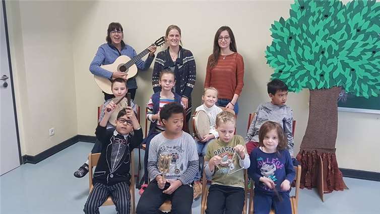 Trommelprojekt in der Genoveva-Schule in Mayen. Privat