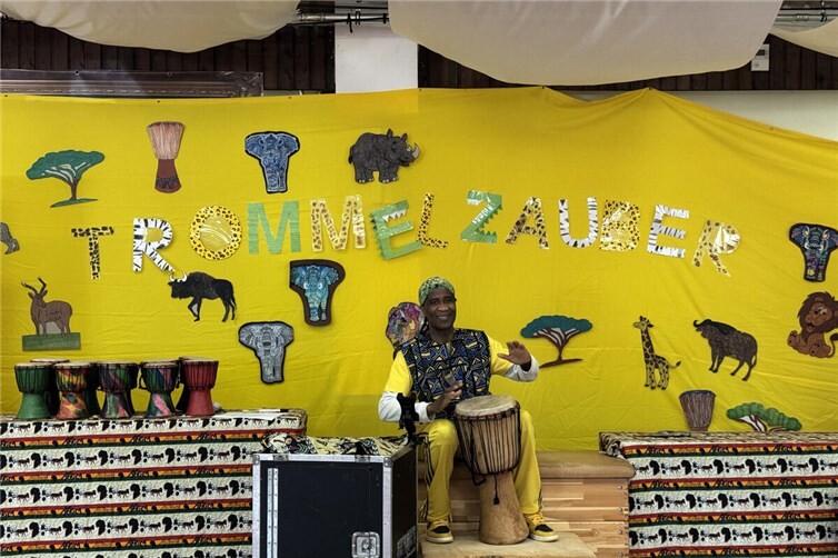 Trommelzauberer Thomas Soukou.