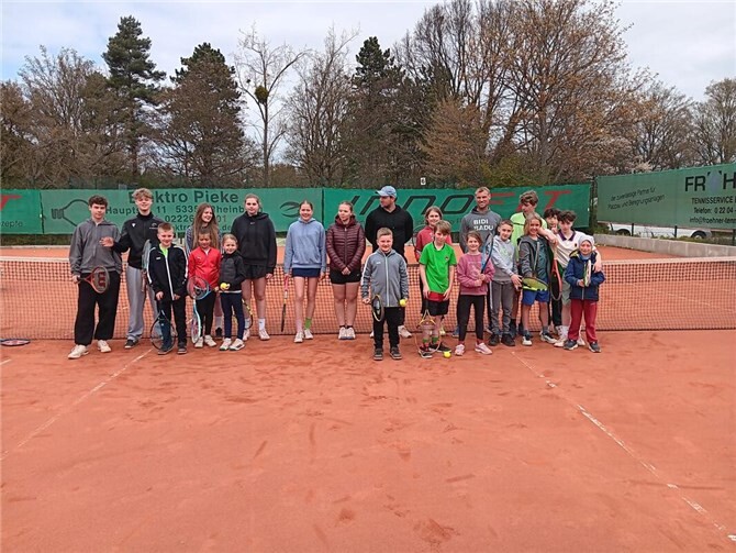 Trotz Regen und Graupel fand das Tennis-Jugendcamp I/2026 wie geplant in der ersten Osterferienwoche statt. Foto: privat