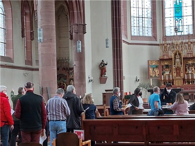 Trotz Warteschlange konnte zügig verimpft werden. Foto: privat