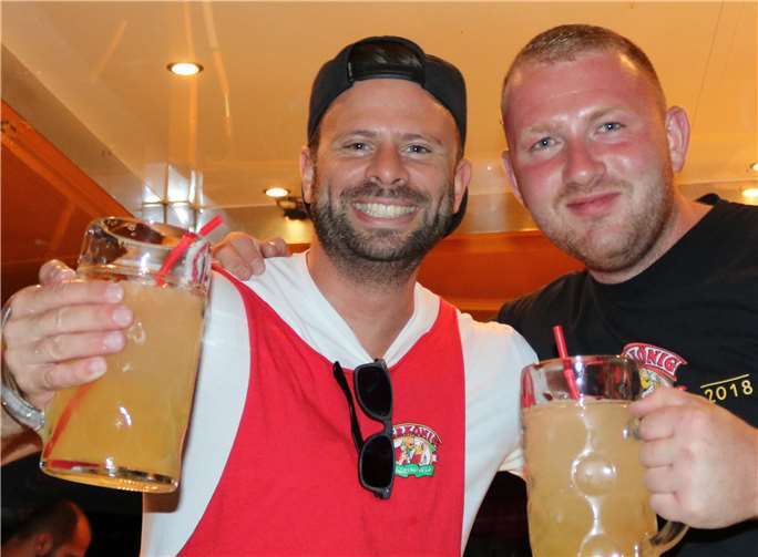 Trotz des Dienstes kam auch der Spaßbei den Veranstaltern nicht zu kurz.