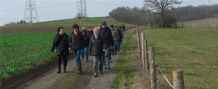 Trotz eisiger Temperaturen in bester Wanderlaune.