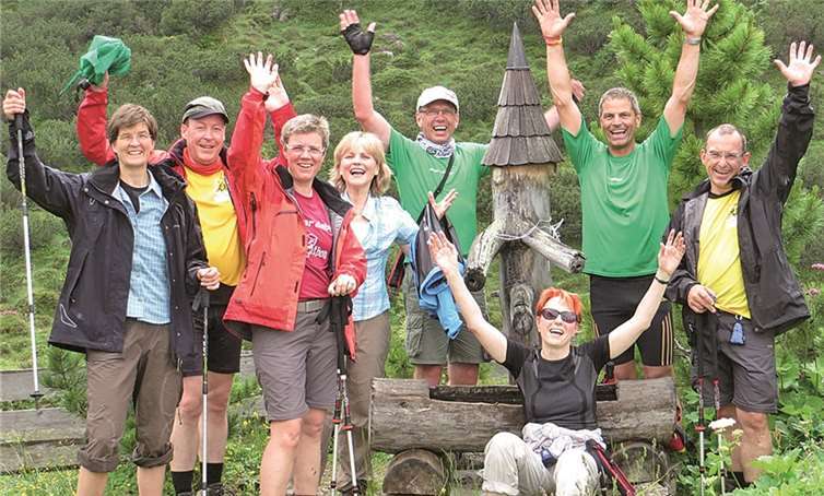 Trotz großer Anstrengungen hatten alle Wanderer viel Spaß.