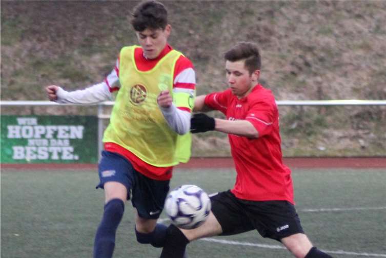 Trotz viel Einsatzwillens reichte es nur für ein Unentschieden.-UP