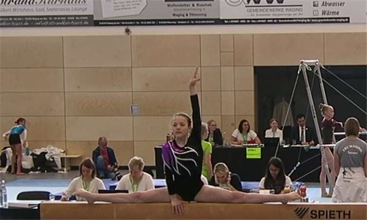 Trotz weniger Patzer bewies Maja Walter auch am Balken ihr Können. privat