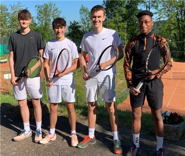 U18, v.li.n.re: Lorenz Deuster, Florian Pfeffer, Henri Lewin, Benedikt Musole.  Foto: privat
