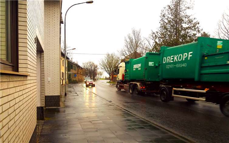 UWG fordert Höchstgeschwindigkeit von 30 km/h für die Ortsdurchfahrt Oberdrees. Foto: privat