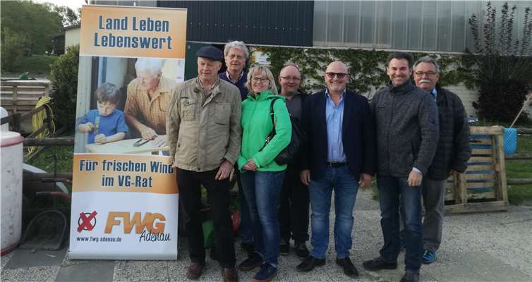 Udo Nergen, Albert Schomers, Elke Backes, Hans-Peter Diel, Alwin Brenner, Udo Adriany, Detlef Göbel (v.l.). Foto: privat