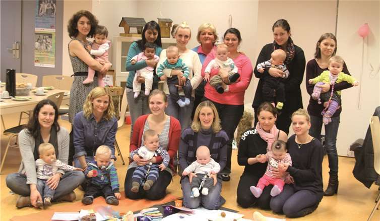 Über 20 Mütter waren auch dieses Mal wieder beim Babybrunch in Andernach mit dabei. privat