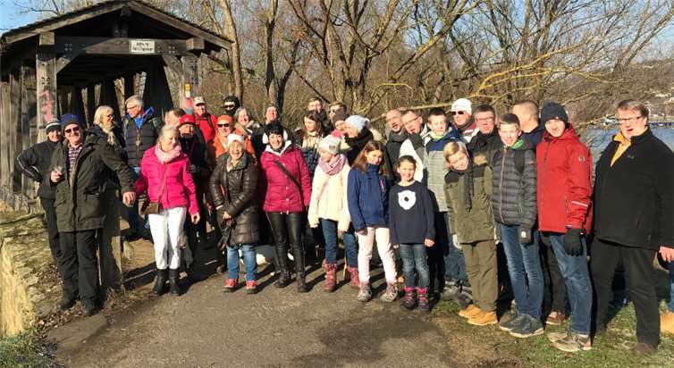 Über 40 Mitglieder nahmen an der gemütlichen Winterwanderung teil. Privat