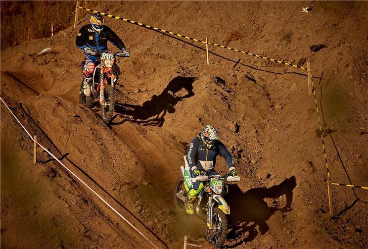 Über Sieg und Platzierung entschied der schwere Parcours in den gefürchteten Engelner Sandgruben: