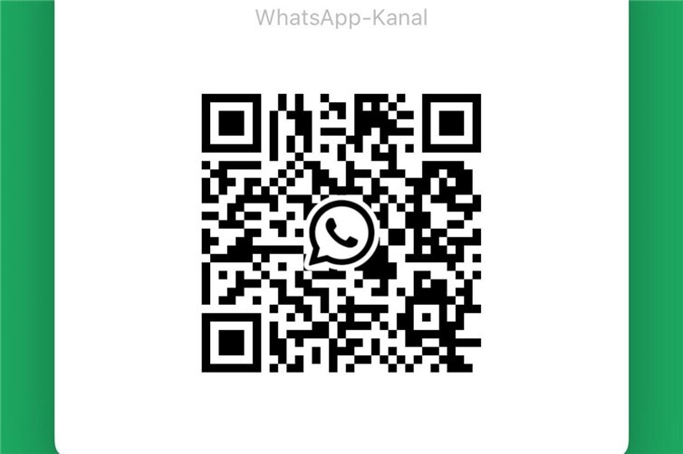 Über diesen QR Code gelangen Sie zum WhatsApp Kanal