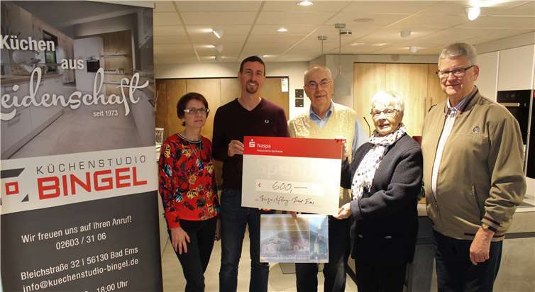 Über eine Spende von 600 Euro konnte sich die Bürgerstiftung freuen. Bürgerstiftung Bad Ems