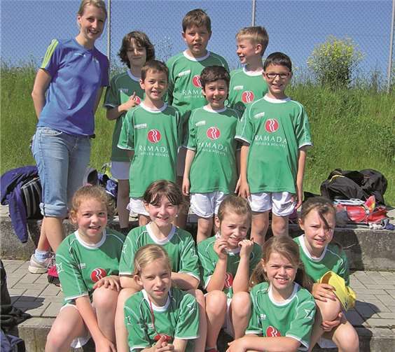 Über einen guten achten Gesamtrang freuten sich die Mädchen und Jungen der Grundschule Dieblich. privat