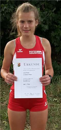 Über einen tollen Sieg konnte sich Lena Rotta freuen.  privat