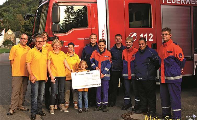 Über mehr als 1000 Euro konnte sich die Feuerwehr-Jugend freuen. PS