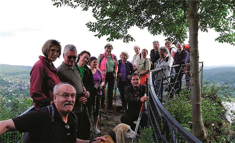 Über tollte Aussichtspunkte konnten sich die Wanderer des SSV Wachtberg 1975 e.V. freuen.privat