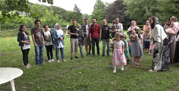 Überall auf dem Gelände wurden Spiele angeboten, bei der Olympiade war vor allem Geschicklichkeit gefragt. privat