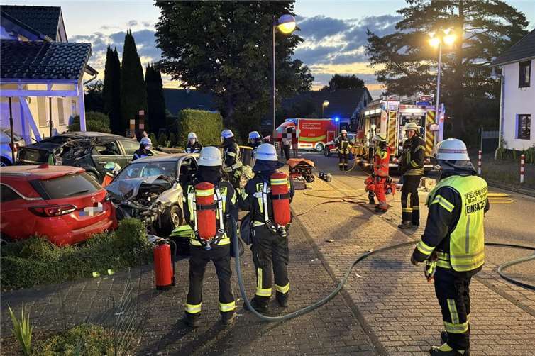 Überblick über die Einsatzstelle.Fotos: Freiwillige Feuerwehr Bad Honnef
