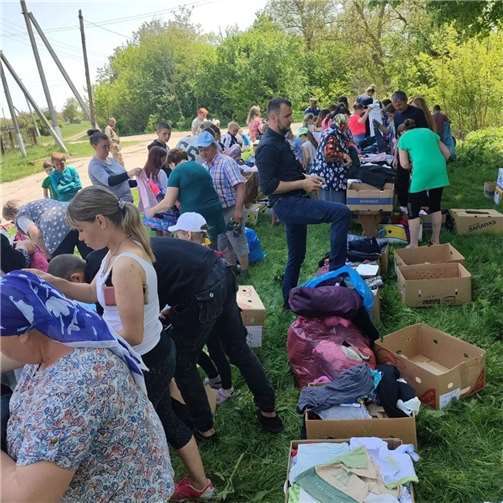 Übergabe der Spenden in Odessa.  Foto: KuBa