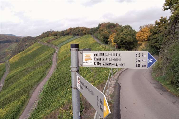 Übersichtliche Wegweiser leifern eine Menge Information.