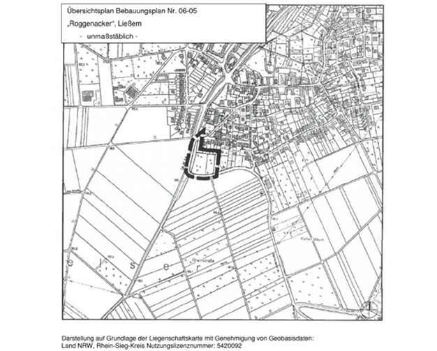 Übersichtsplan „Roggenacker“, Ließem.privat