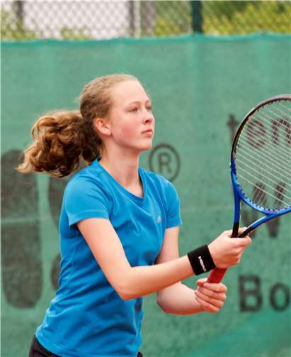 Überzeugend wurde Annika Berrendorf Tennis-Rheinlandmeisterin U18. Foto: HG Hansen