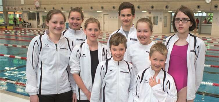 Übung macht den Meister: Die Schwimmmannschaft des TV Rheinbach.privat