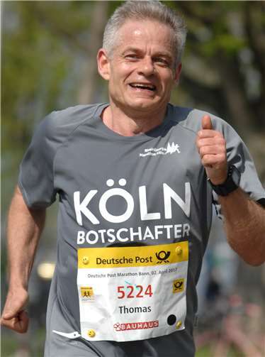 Übungsleiter des Lauftrainings beim MSV, Thomas Huth.  MSV