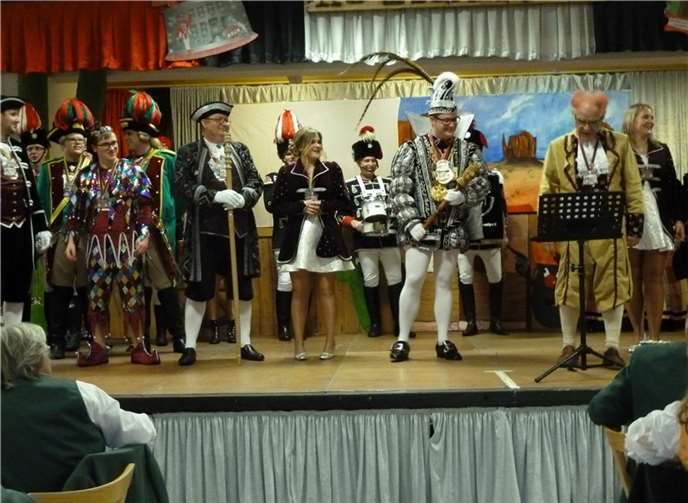 Ulrich Eckhard beim Empfang von Prinz mit Hofstaat.