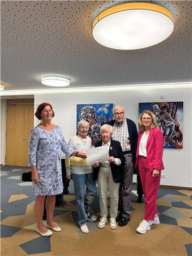 Ulrike Dobrowolny, Jutta Ulrich, Ingrid Hübner, Klaus Ulrich, Caroline Hillesheim.  Foto: Ulrike Dobrowolny