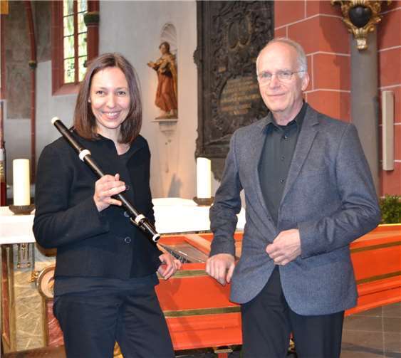 Ulrike Friedrich und Johannes Geffert werden zusammen mit Johannes Fiedler (nicht auf dem Foto) das Konzert in Bendorf Sayn gestalten. Foto: E.T. Müller
