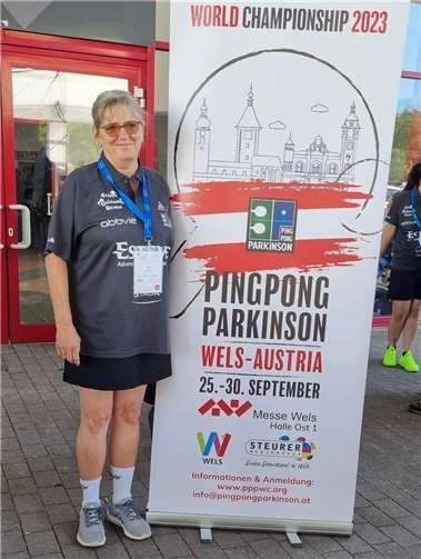 Ulrike Keiper wurde kürzlich zur Vizeweltmeisterin in der 3. Klasse der Tischtennis-Parkinson-Weltmeisterschaft gekürt. Foto: privat