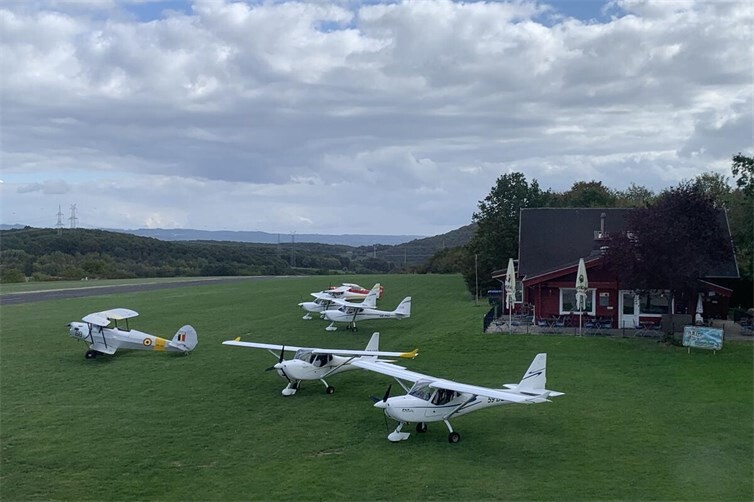 Ultraleichtflugzeuge  aus Belgien auf der Bengener Heide