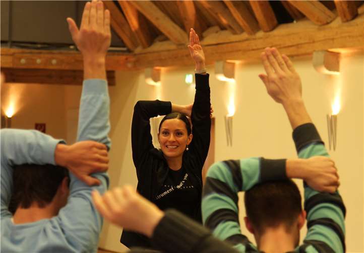 Um Haltungsschäden durch das Musizieren zu vermeiden ist ein Ausgleich durch Bewegung notwendig.Foto: privat