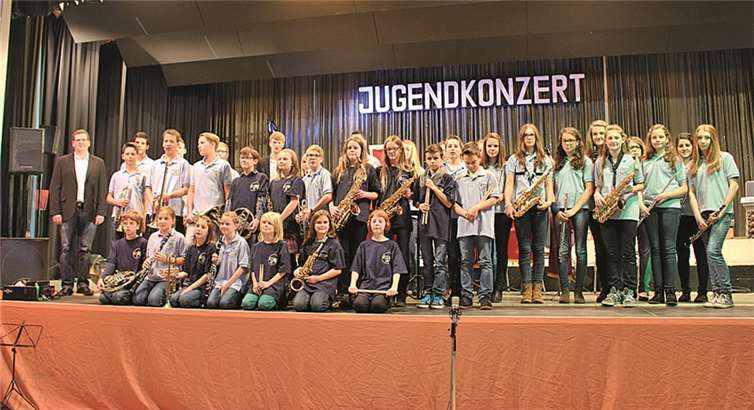 Um Nachwuchs braucht man sich beim Musikverein Löf angesichts der stark aufgestellten Jugend keine Sorgen zu machen. privat