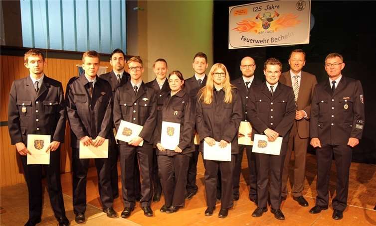 Um Nachwuchs muss sich die Verbandsgemeindefeuerwehr zurzeit noch keine Gedanken machen: mindestens für die nächsten zehn Jahre ist man noch sehr gut aufgestellt.