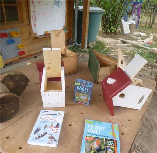 Um den Vögeln ein Winterquartier bereit zu stellen, werden die gesäuberten Häuser erneut aufgehangen und bieten damit wieder einen Unterschlupf für die fedrigen Tiere.