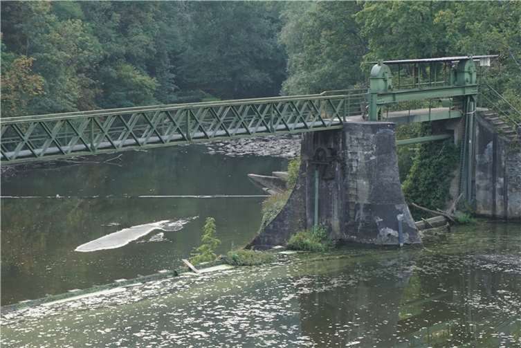 Um die Staumauer eingehend untersuchen zu können, muss nun das Wasser abgelassen und das Rückhaltebecken trocken gelegt und entschlammt werden.  Fotos: FF